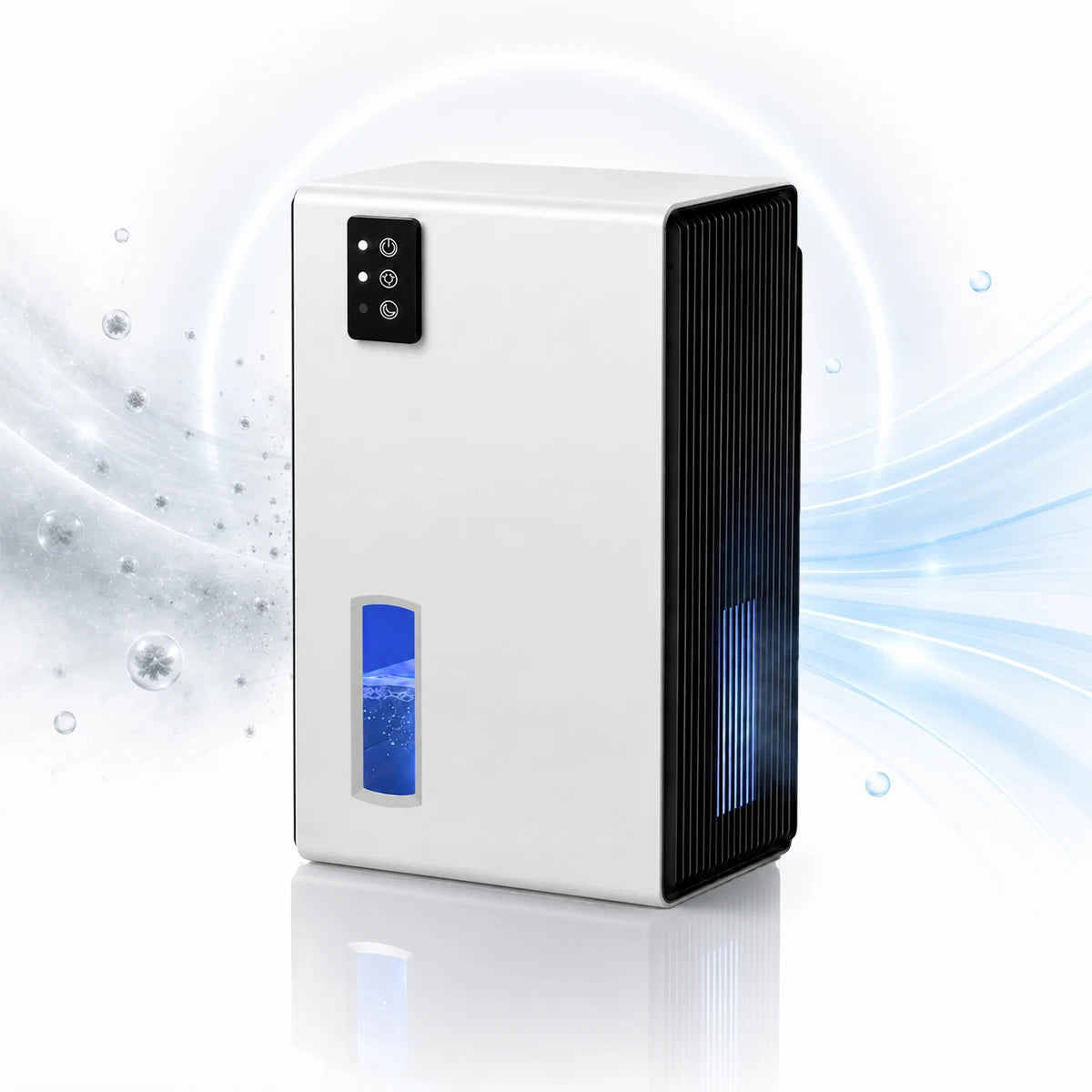 Home Portable Quiet Dehumidifier Semiconductor Moisture Remover 34OZ Daily Dehumidification Auto Stop Design For Bedroom Bathroom Wardrobe Small Apartment
