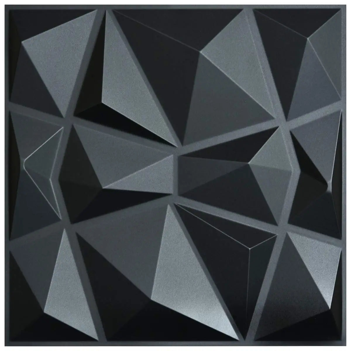 Navy Blue 50x50cm Home Decor 3D PVC Wall Panels Relief Art  Living Room Kitchen Bedroom Diamond Design Pack of 12 Tiles
