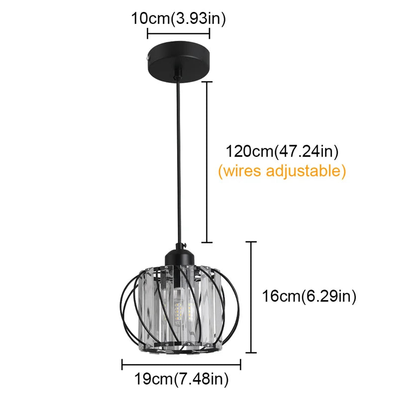 Creative Crystal Led Chandelier Light Indoor Plafon Lustre Pendant Ceiling Lamp In The Kitchen Home Decor Hanging Lamp Luminaire