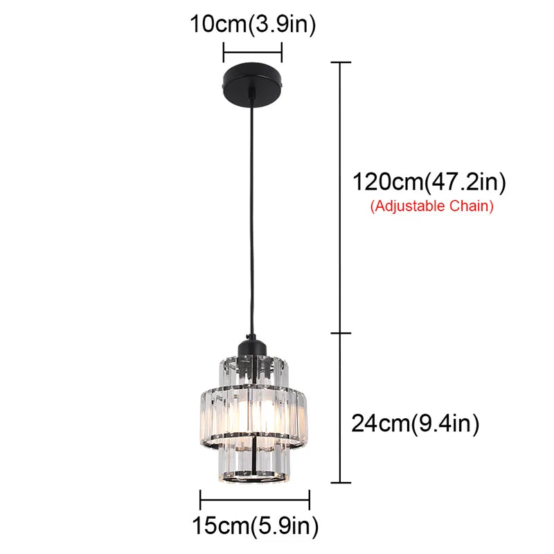 Creative Crystal Led Chandelier Light Indoor Plafon Lustre Pendant Ceiling Lamp In The Kitchen Home Decor Hanging Lamp Luminaire
