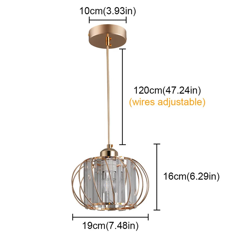 Creative Crystal Led Chandelier Light Indoor Plafon Lustre Pendant Ceiling Lamp In The Kitchen Home Decor Hanging Lamp Luminaire
