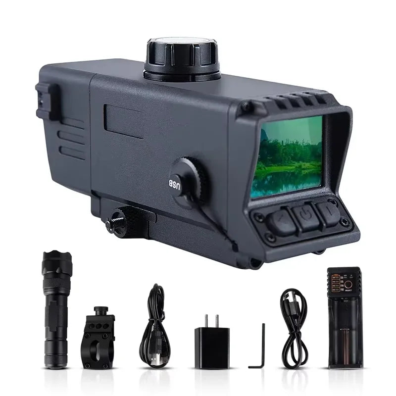 MS32 GOYOJO 3.5X32 Digital Night Vision Scope with Video Recording | BDC Ranging | 7 Reticles | IP67 Waterproof for Rifle/Picatinny Rail