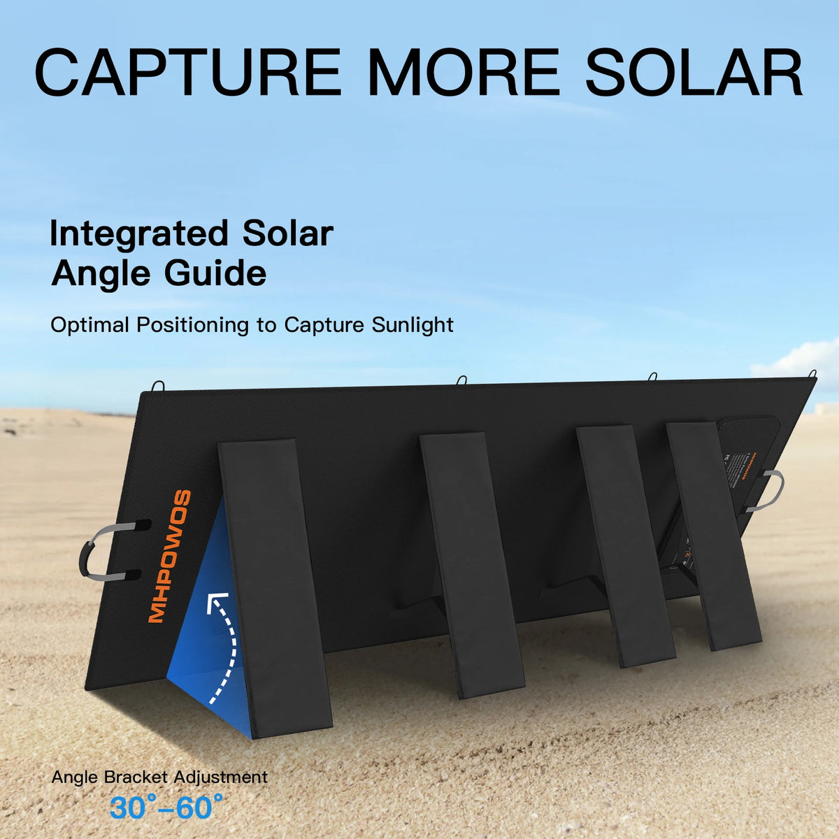 MHPOWOS 800/440/400/220/110W Portable Solar Panel, IP67 Waterproof Foldable Solar Panel Backup, Solar Charger for Powerstation