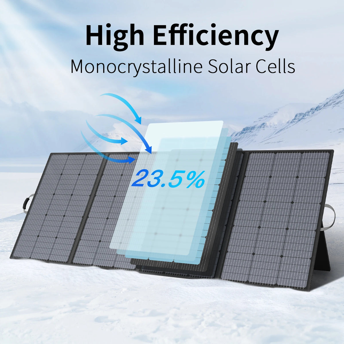 MHPOWOS 800/440/400/220/110W Portable Solar Panel, IP67 Waterproof Foldable Solar Panel Backup, Solar Charger for Powerstation