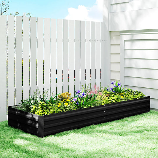 Galvanized Raised Garden Bed Metal Planter Box Easy Quick Setup