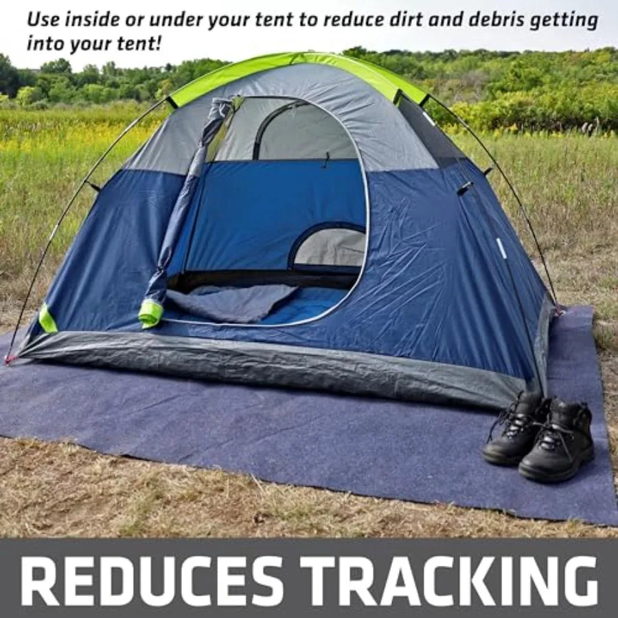 Tent Carpet Mat, Protective Waterproof Liner Keeps You Warm and Dry, Camping Floor Rug Accessory 60" x 74",Durable, Lightweight
