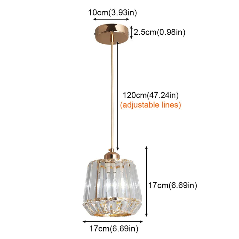 Creative Crystal Led Chandelier Light Indoor Plafon Lustre Pendant Ceiling Lamp In The Kitchen Home Decor Hanging Lamp Luminaire