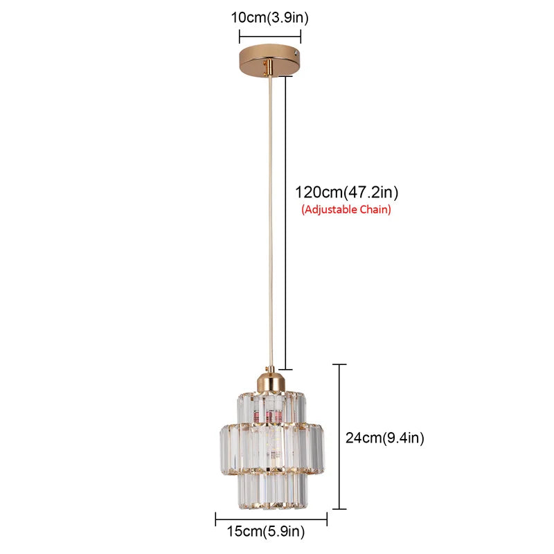 Creative Crystal Led Chandelier Light Indoor Plafon Lustre Pendant Ceiling Lamp In The Kitchen Home Decor Hanging Lamp Luminaire