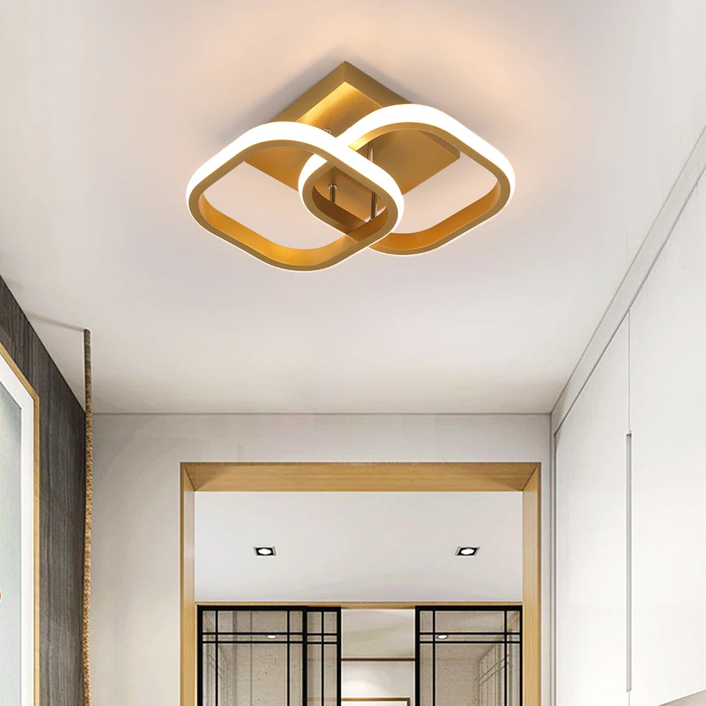 Modern Pendant Light Nordic Twisted Led Chandelier Ceiling Lamp Living Dining Room Chandelier  Corridor Personalized INS Fixture
